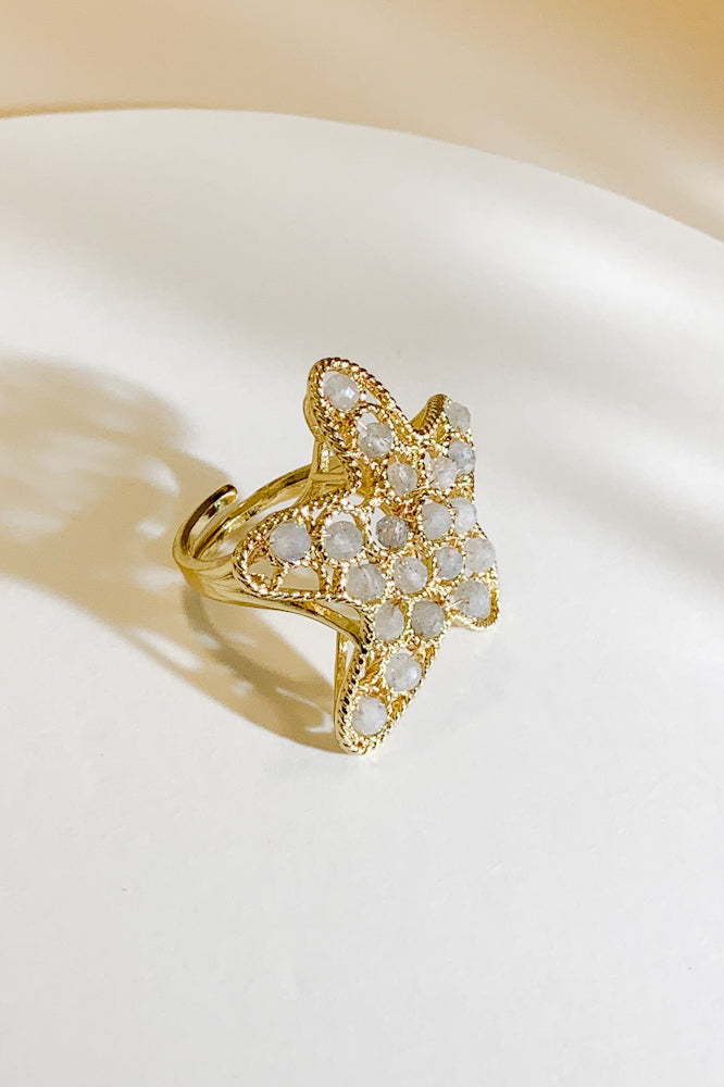 Starfish Gemstone Ring