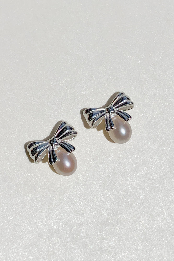 Norrie Bow Ear Studs (925 Silver)