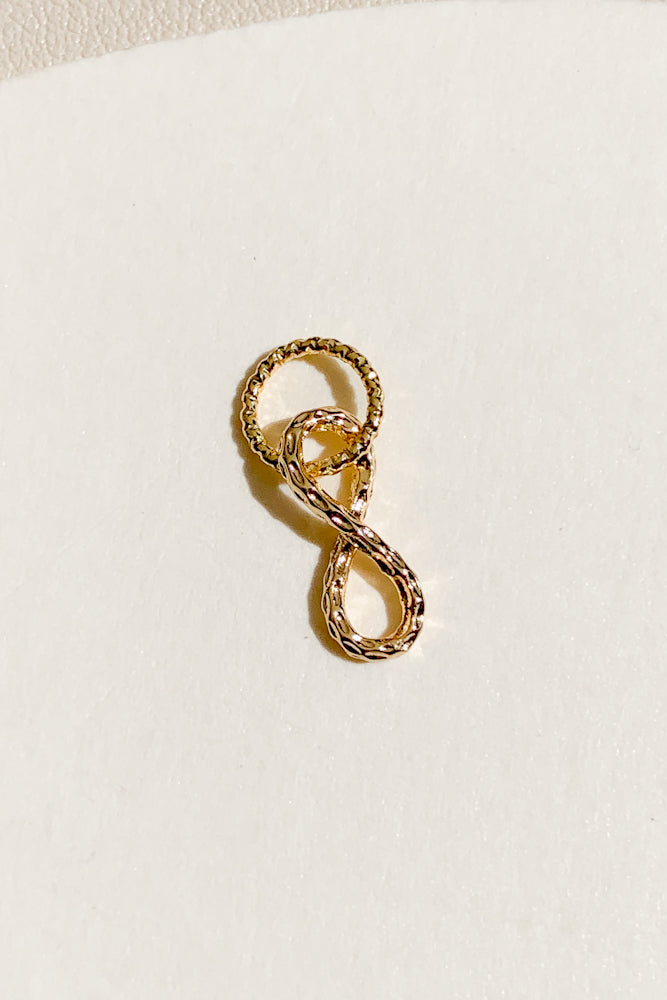 Hammered Infinity Charm