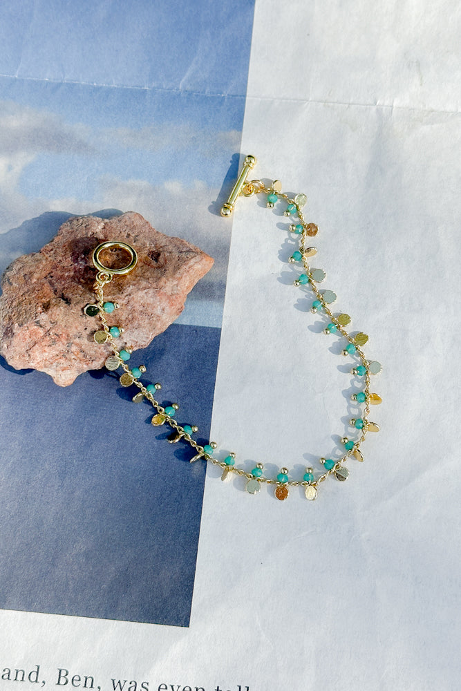 Jaena Crystal Chain Bracelet