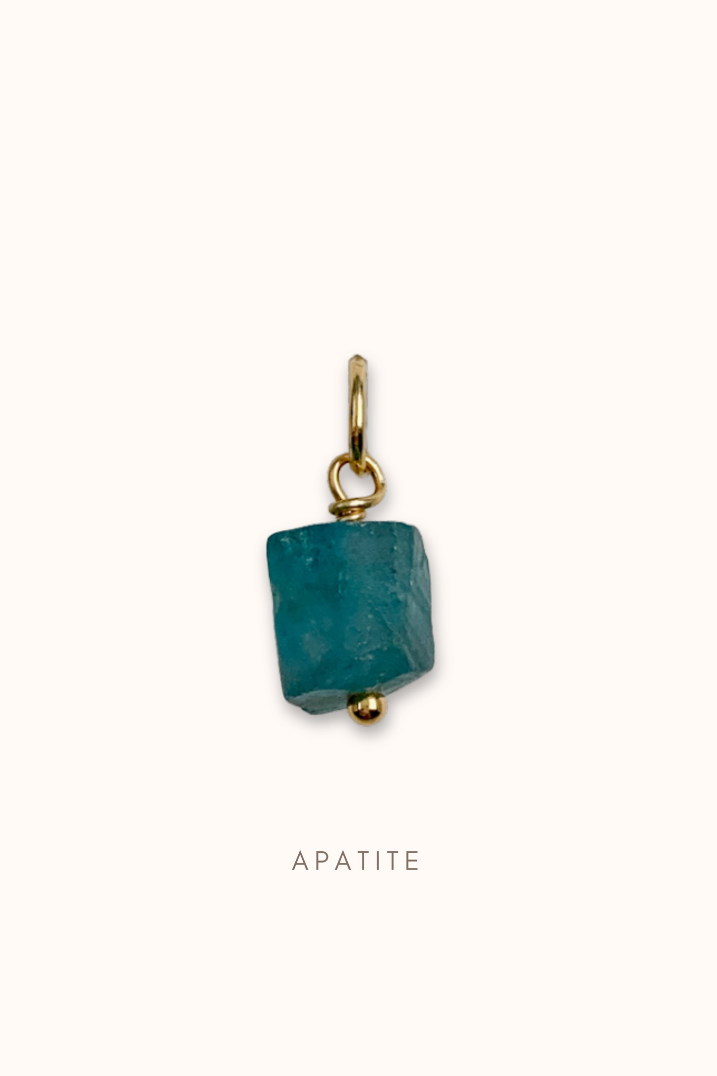 Raw Gemstone Charm