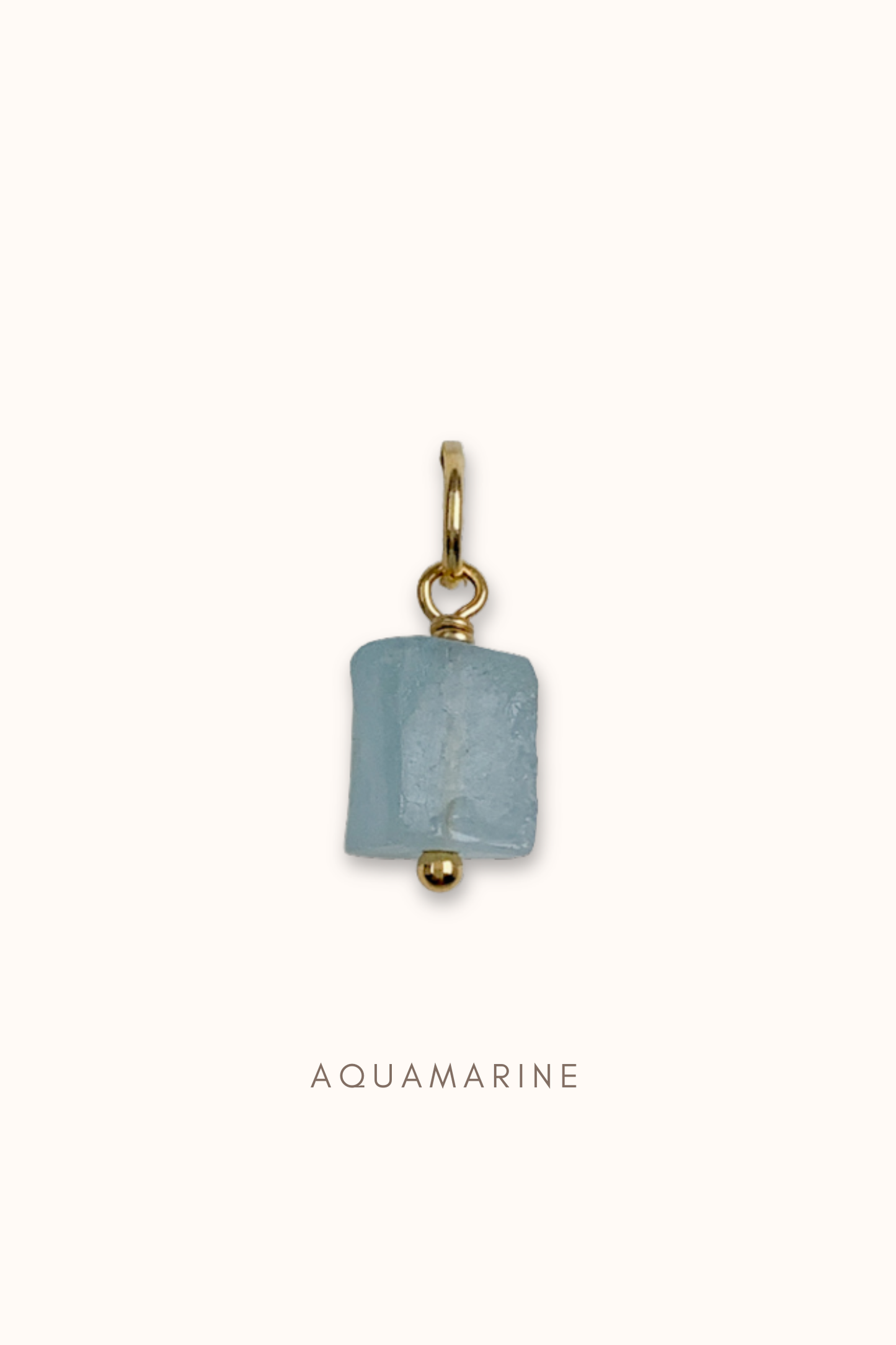 Raw Gemstone Charm