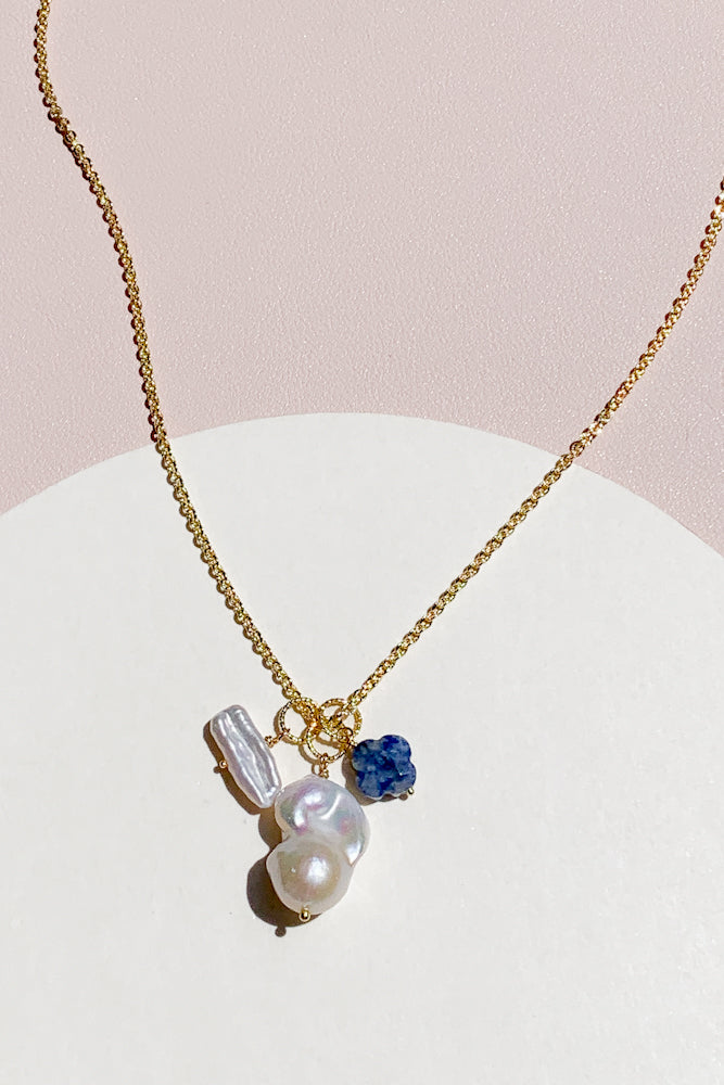 Load image into Gallery viewer, Adalynn Trio Charm Necklace
