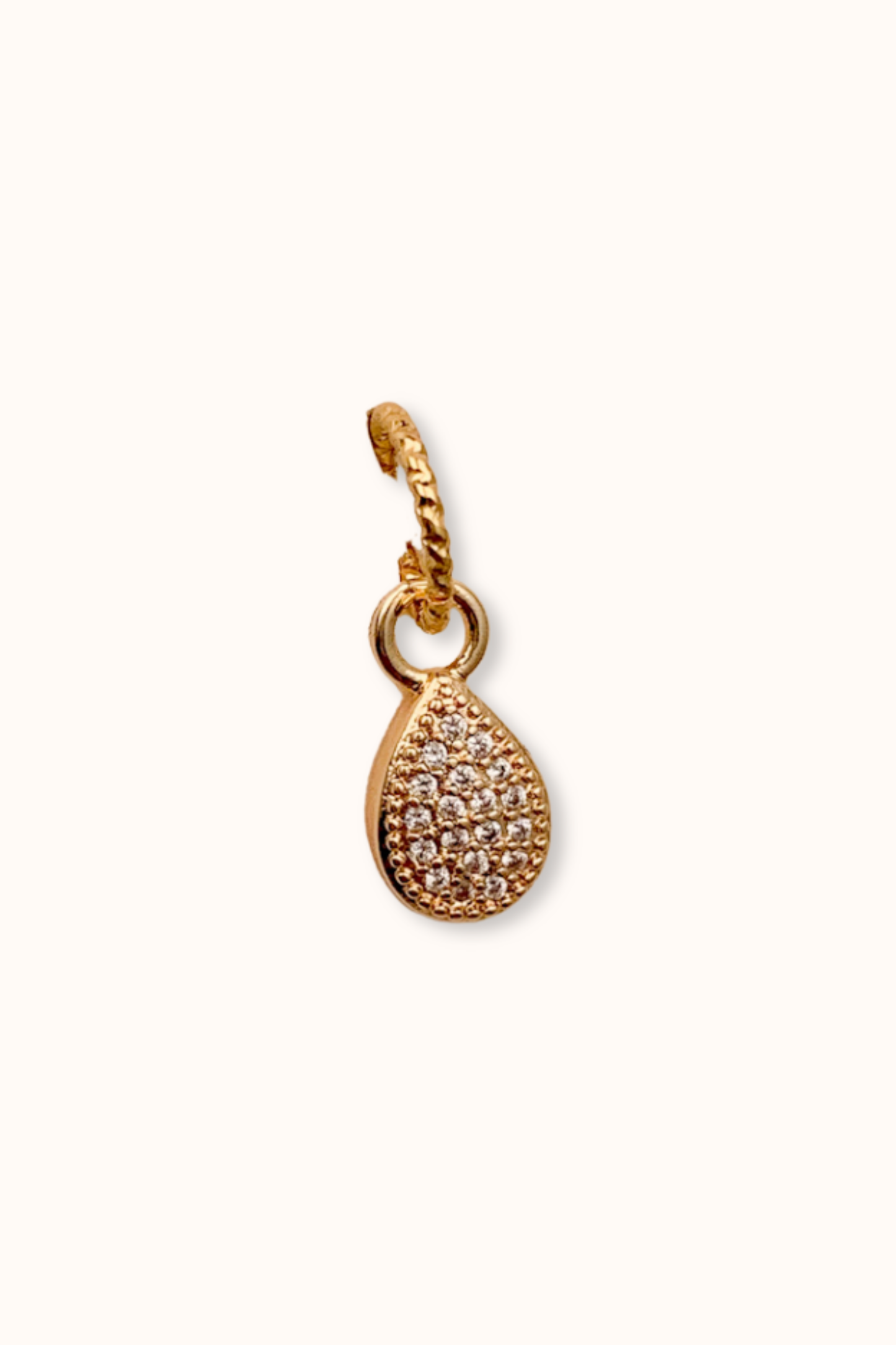 Sparkle Teardrop Charm