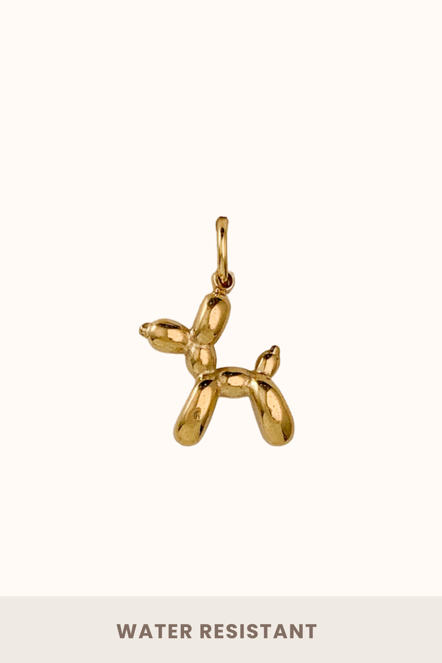 Puppy Balloon Charm (Stainless Steel)