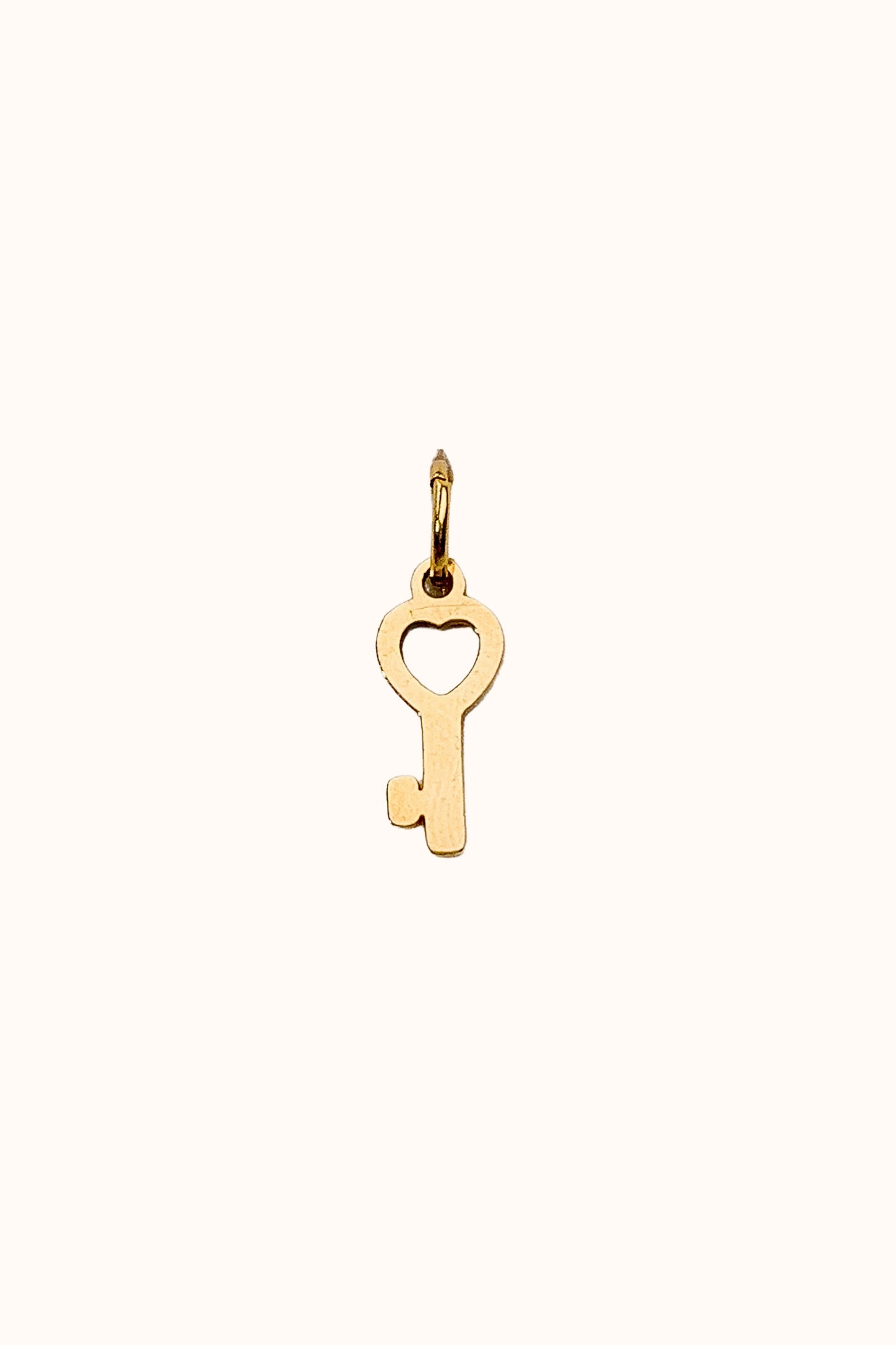 Heart Key Charm