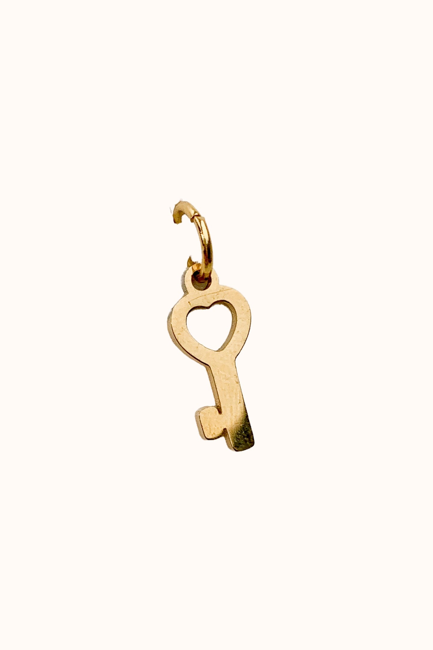 Heart Key Charm