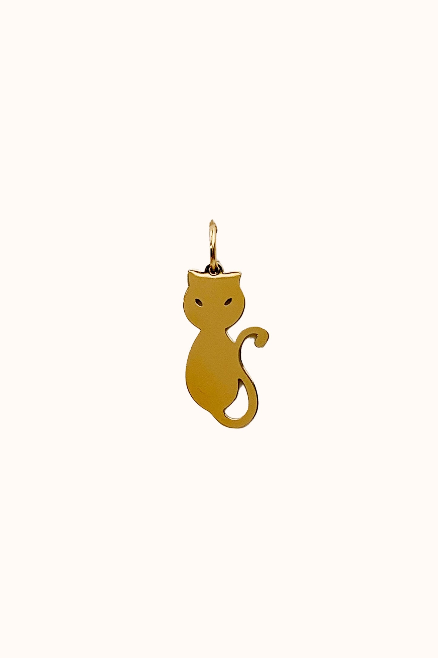 Golden Kitty Charm