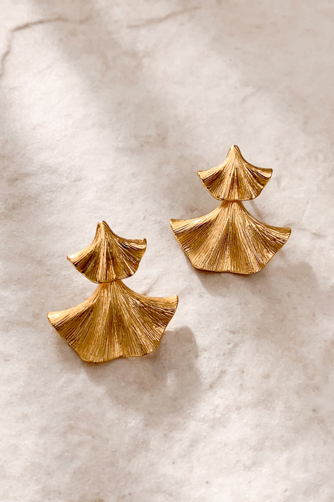 Ginkgo Leaf Earrings