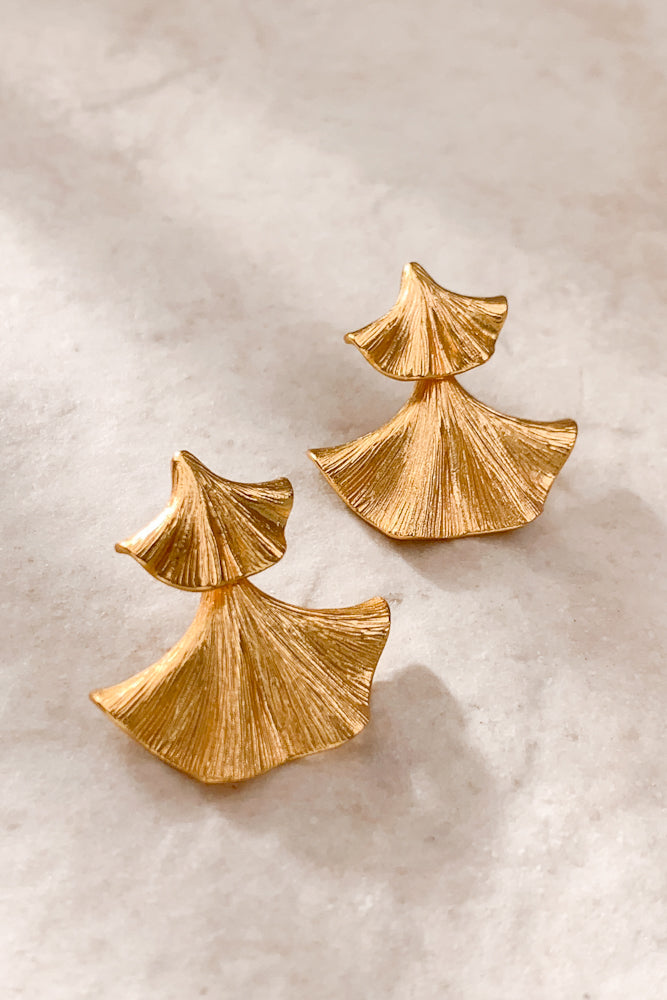 Ginkgo Leaf Earrings