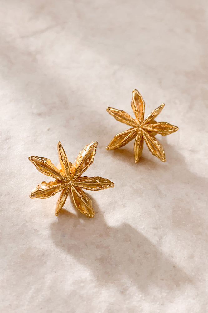 Star Anise Ear Studs