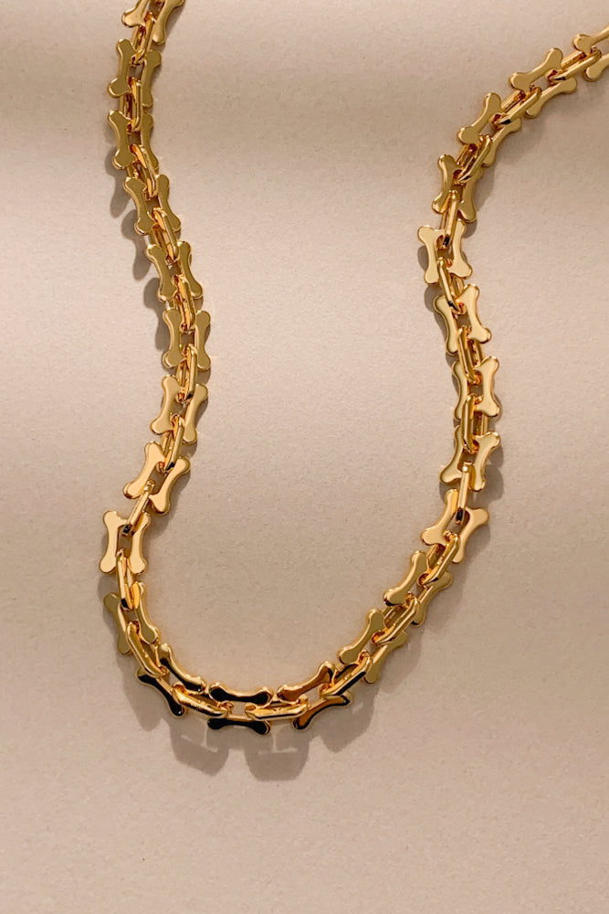 Bone Link Necklace (Stainless Steel)