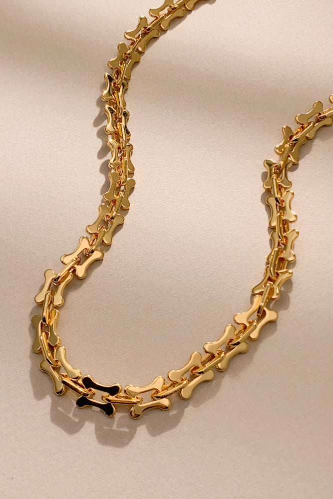 Bone Link Necklace (Stainless Steel)
