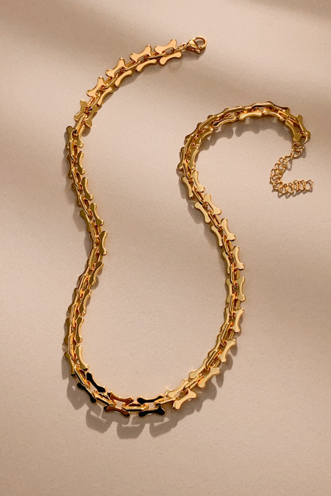 Bone Link Necklace (Stainless Steel)