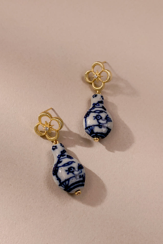Ceramic Vase Earrings