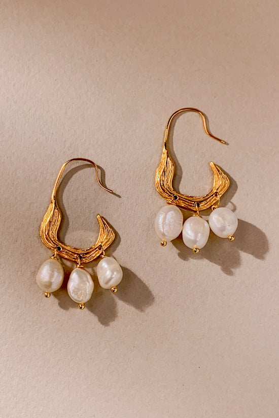 Zera Pearl Hoops