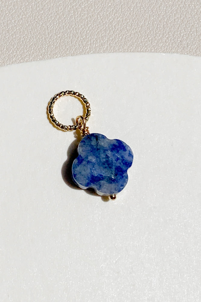 Load image into Gallery viewer, Clover Gemstone Charm
