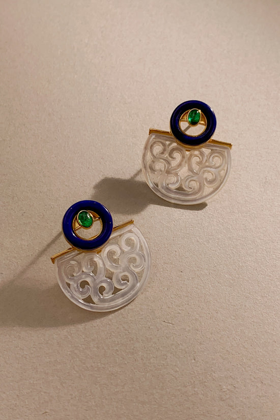 Sena Shell Ear Studs (925 Silver)