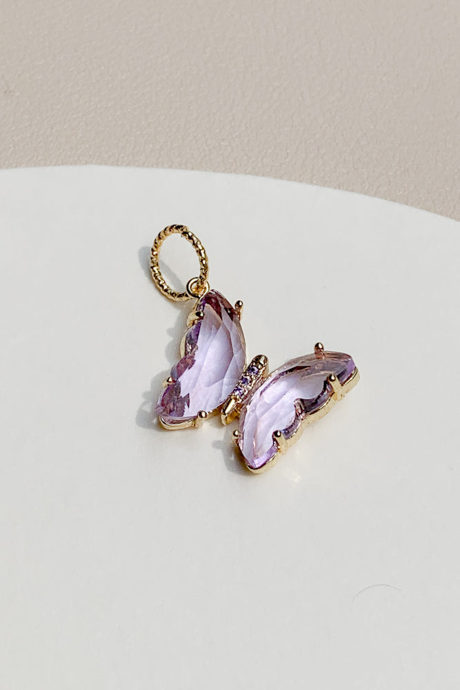 Load image into Gallery viewer, Crystal Butterfly Charm
