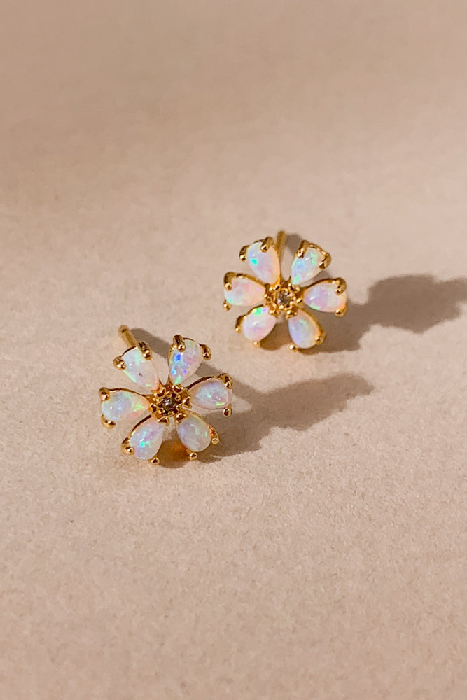 Florin Opal Ear Studs