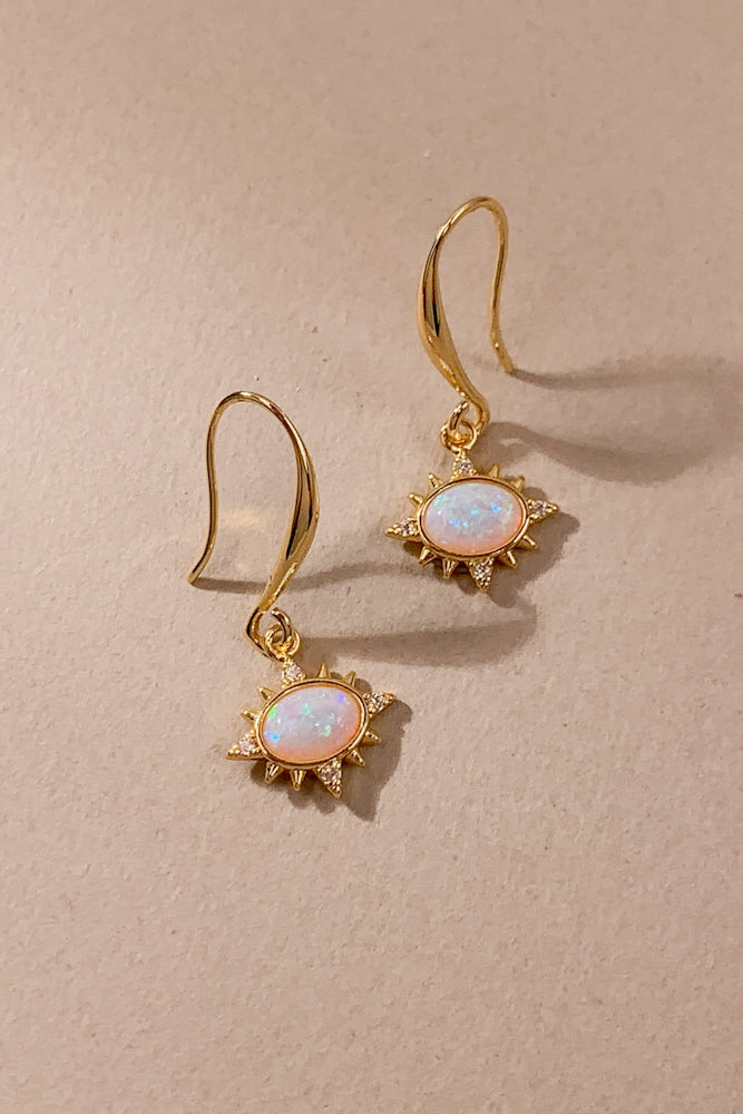Halo Opal Earrings