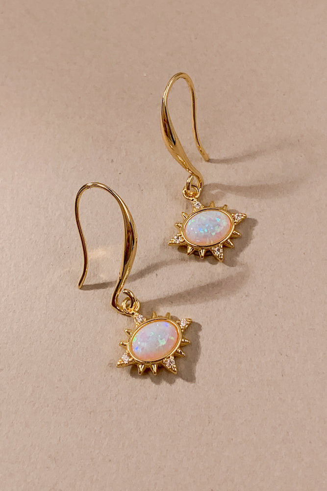 Halo Opal Earrings