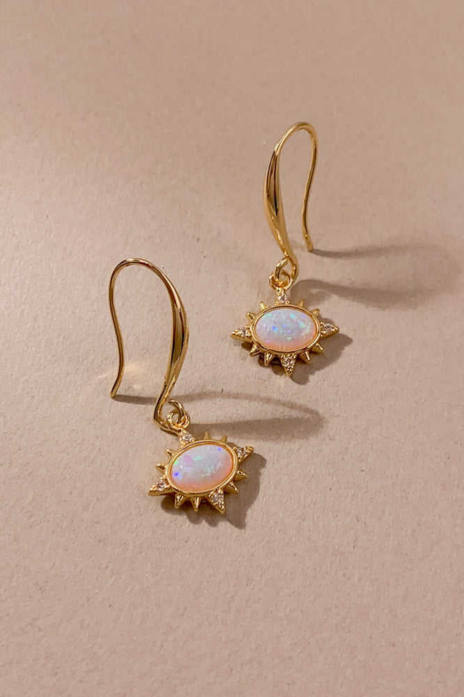 Halo Opal Earrings