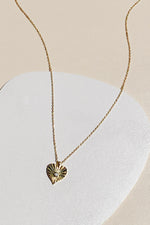 Heart Sunburst Fine Necklace