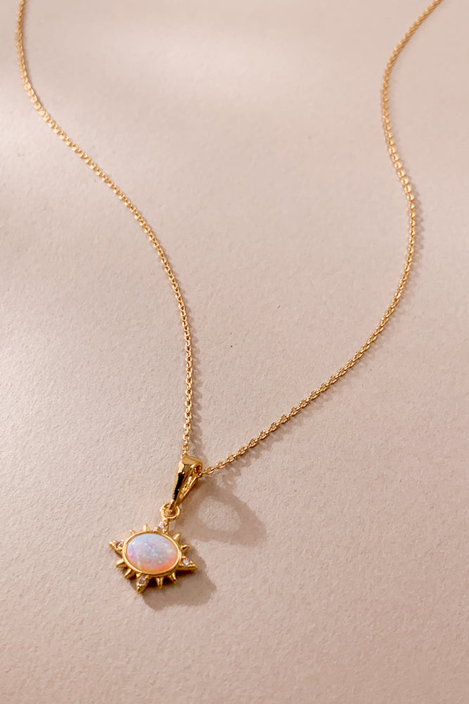 Halo Opal Necklace