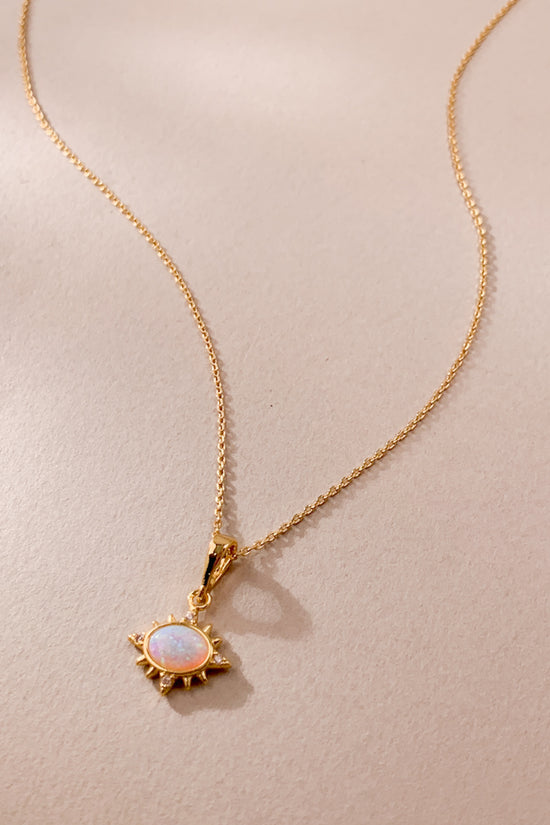 Halo Opal Necklace