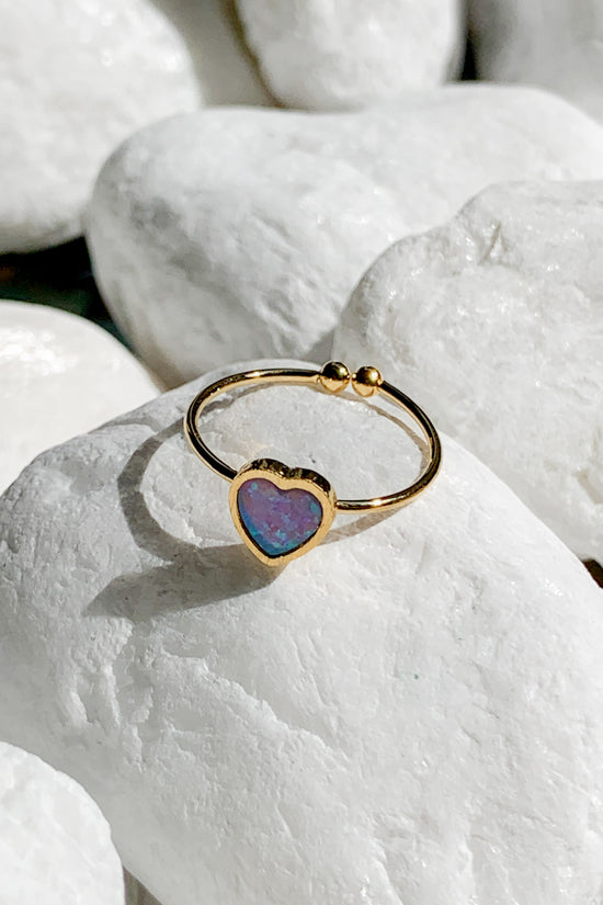 Heart Opal Ring