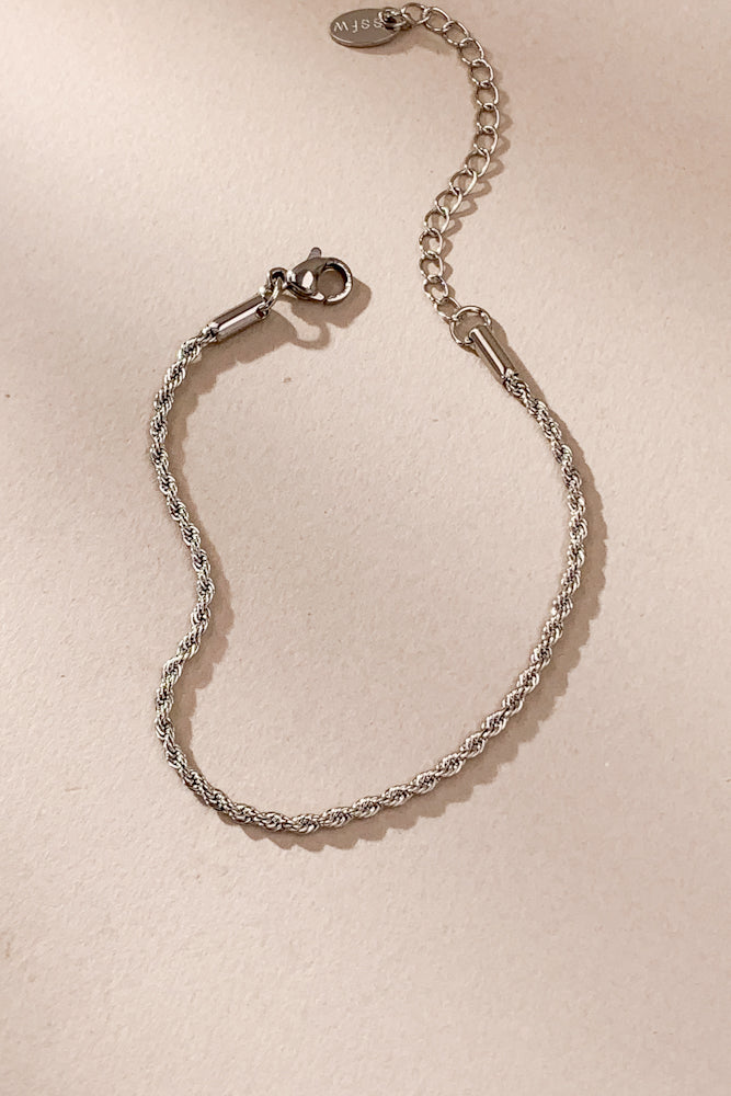 Rope Chain Bracelet (Stainless Steel)