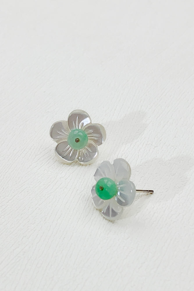 Dafny Jadeite Ear Studs