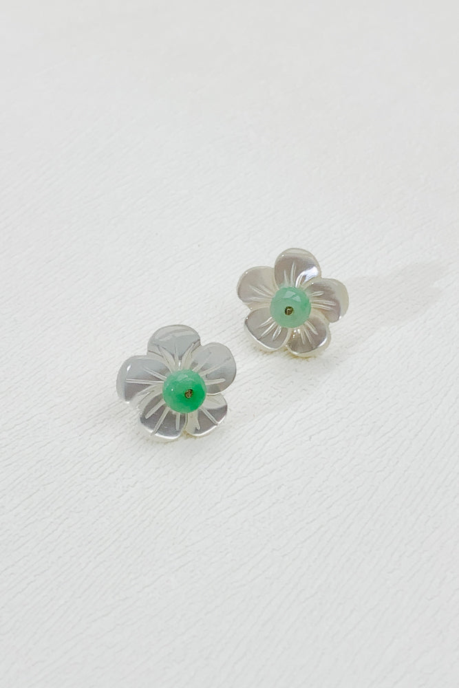 Dafny Jadeite Ear Studs