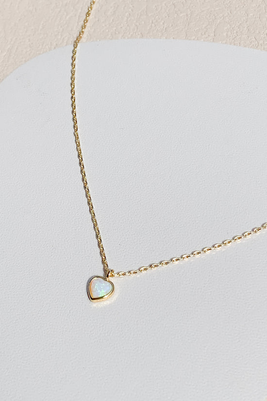 Load image into Gallery viewer, Heart Opal Fine Necklace
