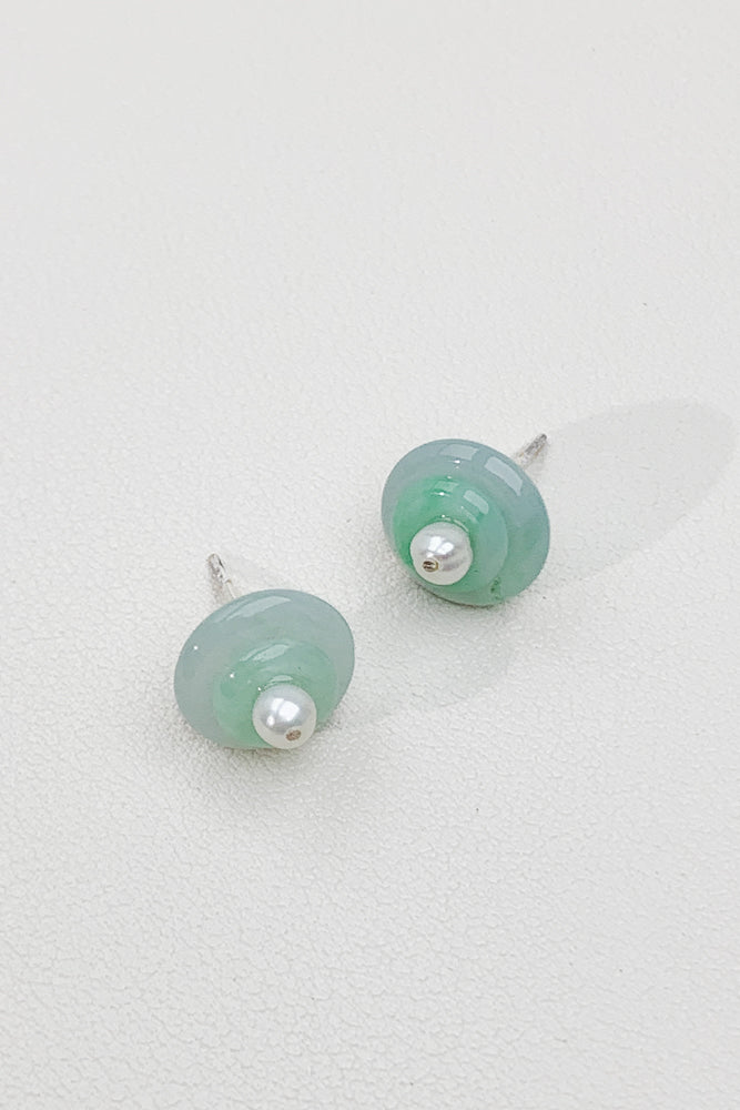 Mila Jadeite Ear Studs