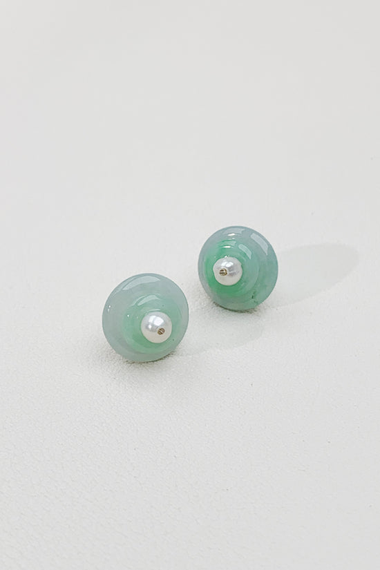 Mila Jadeite Ear Studs