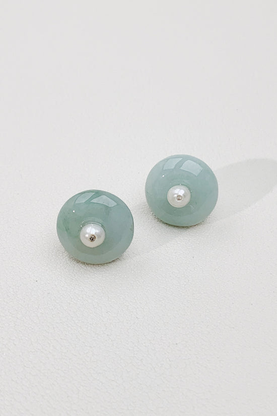 Anna Jadeite Ear Studs