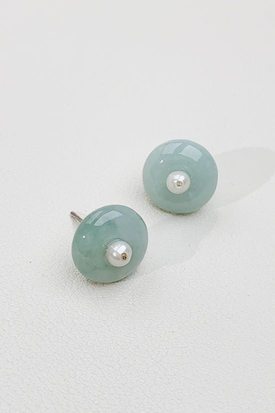 Anna Jadeite Ear Studs