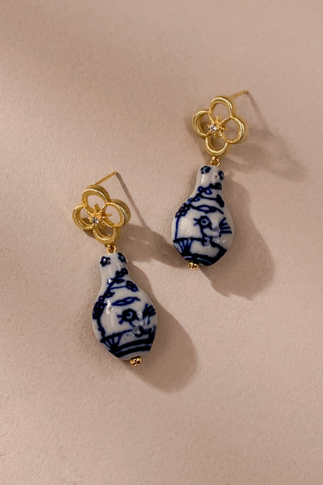 Ceramic Vase Earrings