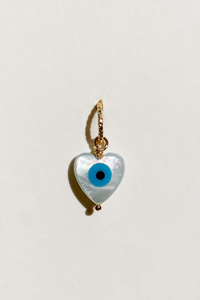 Evil Eye Shell Charm