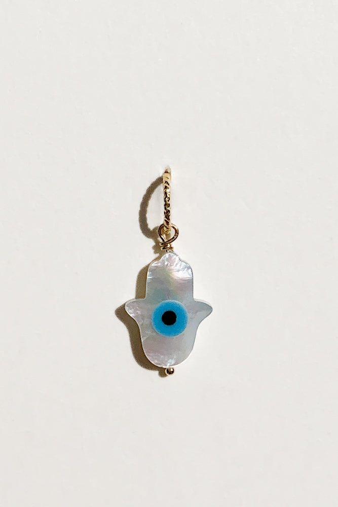 Evil Eye Shell Charm