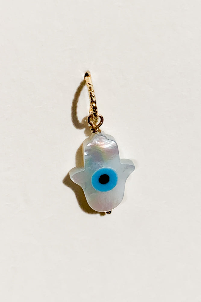 Evil Eye Shell Charm