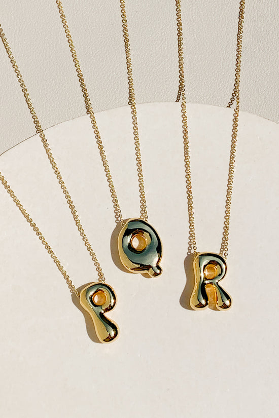 Bubble Initial Necklace