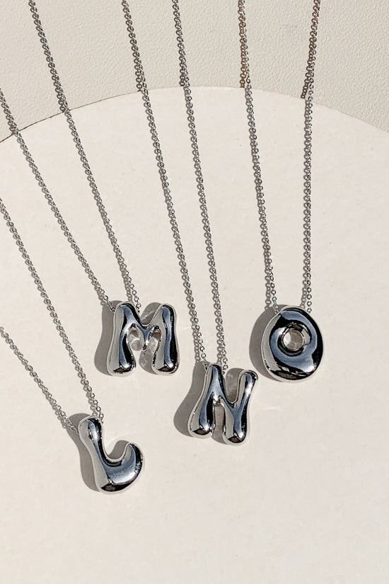 Bubble Initial Necklace