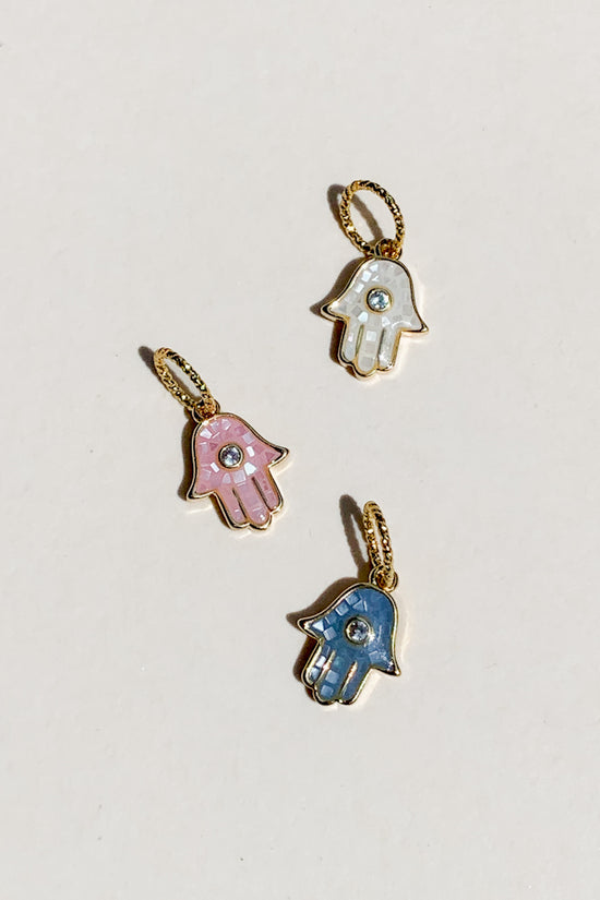 Shell Hamsa Charm