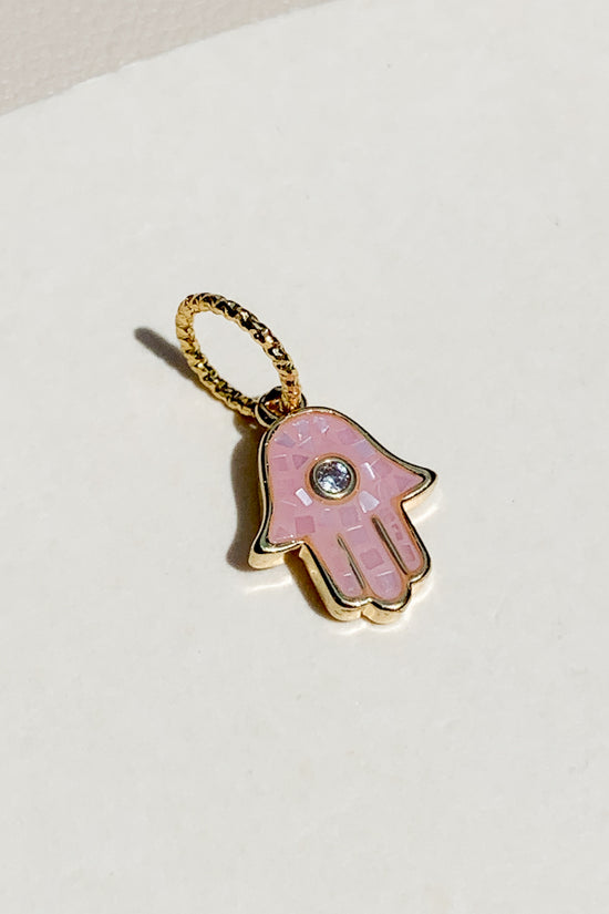 Shell Hamsa Charm