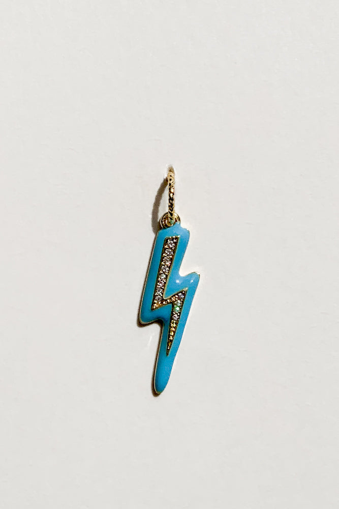 Enamel Lightning Charm