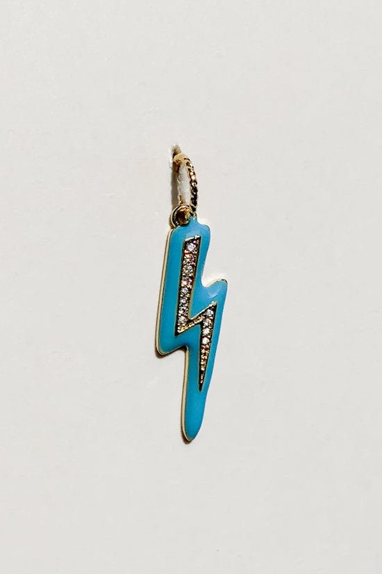 Enamel Lightning Charm