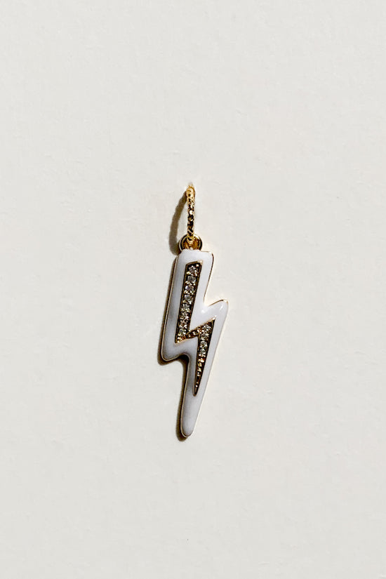 Enamel Lightning Charm